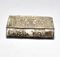 Vintage Embossed Brass Cigarette Box