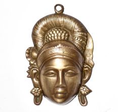 Wall Hanging Goddess Head Sculpture from Maharashtrian Art
