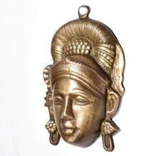 Wall Hanging Goddess Head Sculpture from Maharashtrian Art