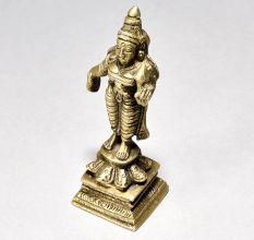 Standing Laxmi Ridhi Siddhi Brass Figurine
