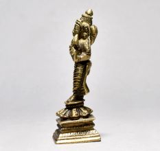 Standing Laxmi Ridhi Siddhi Brass Figurine