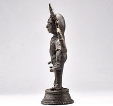 Folk Vintage Tribal Fine Art Figurine of Lord Krishna or Heritage Lord Vishnu