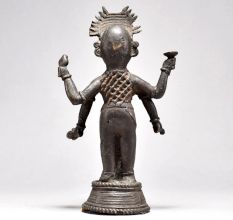 Folk Vintage Tribal Fine Art Figurine of Lord Krishna or Heritage Lord Vishnu