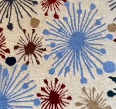 Living Room Wool Starburst Rug