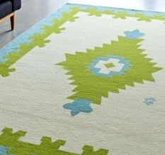 Southwestern Geometric Wool Rug