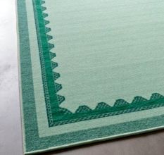Ivory Geometric Living Room Rug