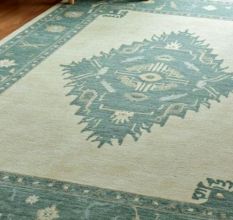 Minimalist Handknotted Wool Rug