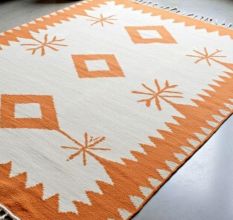 Handknotted Wool Area Rug Tribal