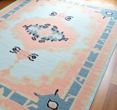 Handknotted Cream Oushak Wool Subtle