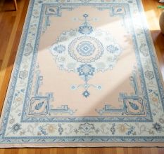 Handknotted Oushak in Wool Rug
