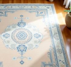 Handknotted Oushak in Wool Rug