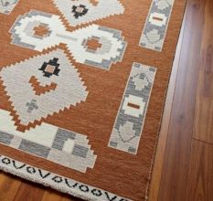 Minimalist Handknotted Wool warmth Rug