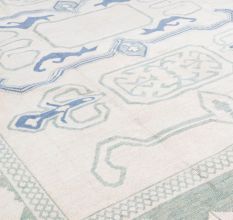 Azure  Handknotted Wool Rug