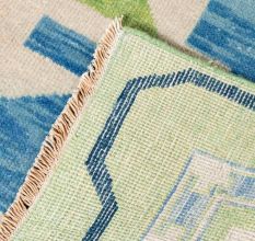 Pastel Tribal Handknotted Wool Rug