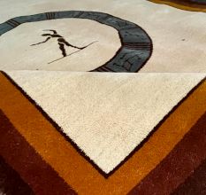 Atlas Ivory Handknotted Wool Rug