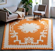 Hand Knotted Southwestern Wool Rug