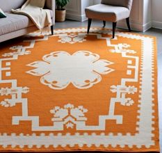 Hand Knotted Southwestern Wool Rug