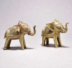 Tribal Art Elephant Figurine For Home Decor