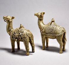 Exquisite Tribal Camel Pair with Jali Work