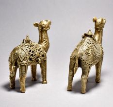 Exquisite Tribal Camel Pair with Jali Work