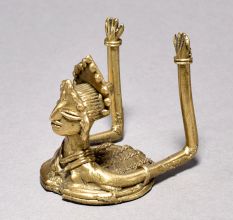 Tribal Art Lady Bust with Long Arms