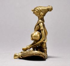 Exquisite Tribal Woman with Child Statue