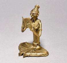 Tribal Woman Reading Book Sculpture