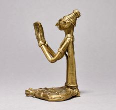 Tribal Woman Reading Book Sculpture