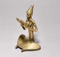 Tribal Woman Reading Figurine