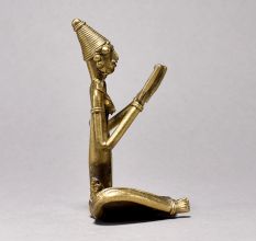 Tribal Woman Reading Figurine