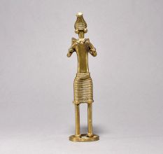Standing Tribal Woman Reading Book Figurine