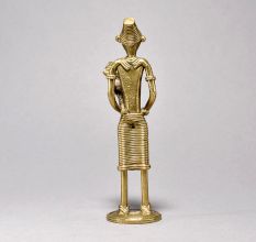 Tribal Woman with Child Figurine