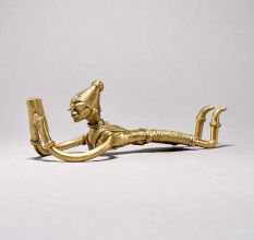 Tribal Woman Lying and Reading Figurine