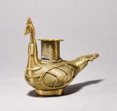 Peacock Design Candle and Incense Holder