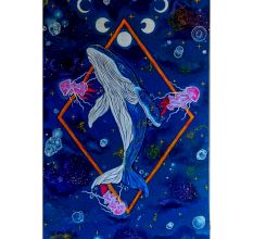 Celestial Drift Canvas Painting for Home Decor