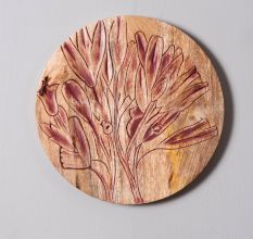 Handcrafted Rustic Wall Plate Set of 4