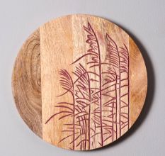 Handcrafted Etched Wall Plate Set of 8