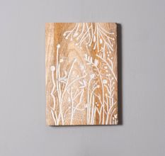 Natural Notebook Wall Plate Set of 4