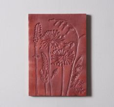 Natural Notebook Wall Plate Set of 4