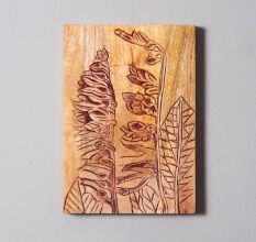 Wooden Charm Wall Plate Set of 4