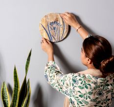 Paradise Bloom Wall Plate Set of 6