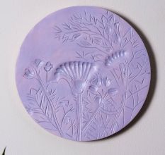 Peaceful Lavender Wall Plate Set of 6