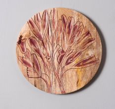 Elegant Botanical Wall Plate Set of 4