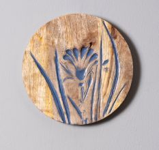 Textured Nature Wall Plate Set of 2