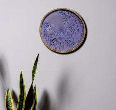 Monochrome Bloom Wall Plate