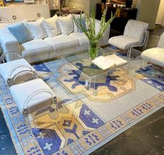 Zara Blue Turkish Handmade Rug