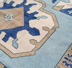 Zara Blue Turkish Handmade Rug