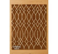Moroccon Design Dark Goldwhite Rug