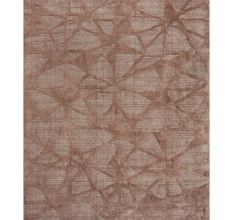 Sepia Wool Silk Handmade Rug
