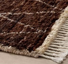 New Chalcoal Colour Moroccon Design Rug